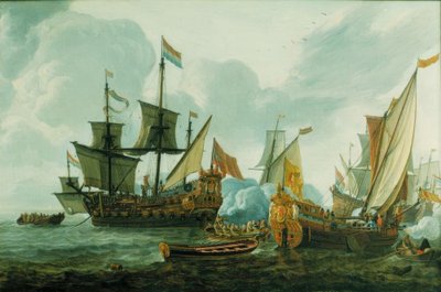 La partida de Abraham Crijnssen a las Indias Occidentales en el año de Lieve Verschuier
